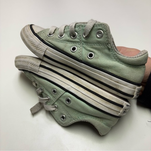 2/20$ Converse Toddler Girls 11 Mint Green Pastel Sneaker Summer Chuck All Stars - Picture 7 of 7